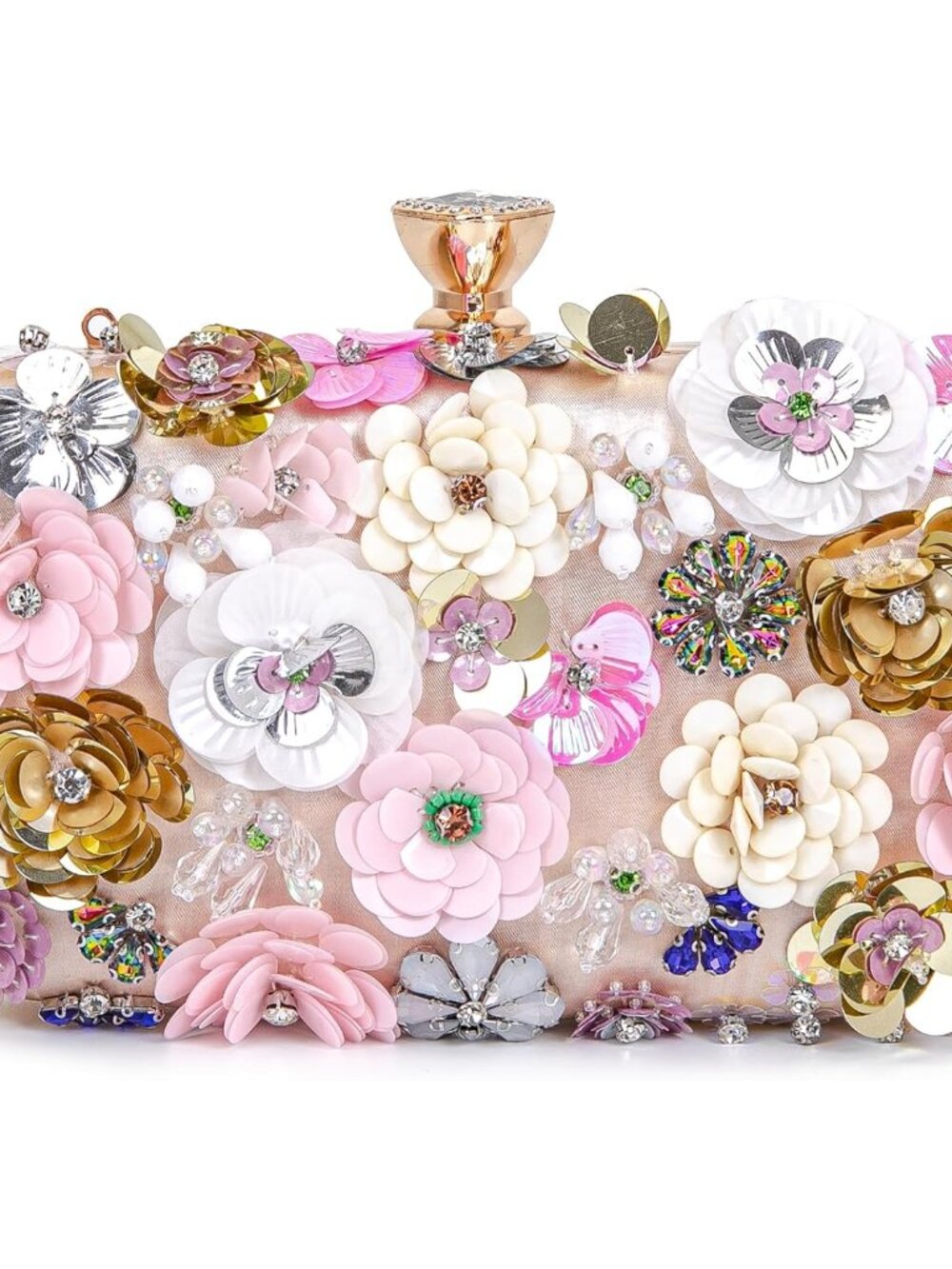Women Clutches Flower Evening Handbag Chain Strap Shoulder Bag handbag Wedding b